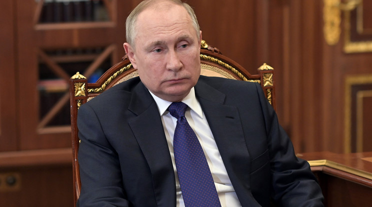 Vlagyimir Putyin február 24-én rendelte el katonai művelet végrehajtását Ukrajnában /Fotó: MTI/AP/Szputnyik/Alekszej Nyikolszkij