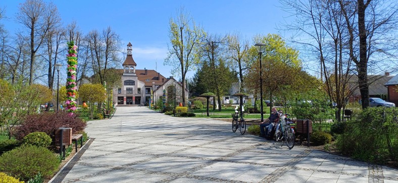 Park w centrum Michałowa