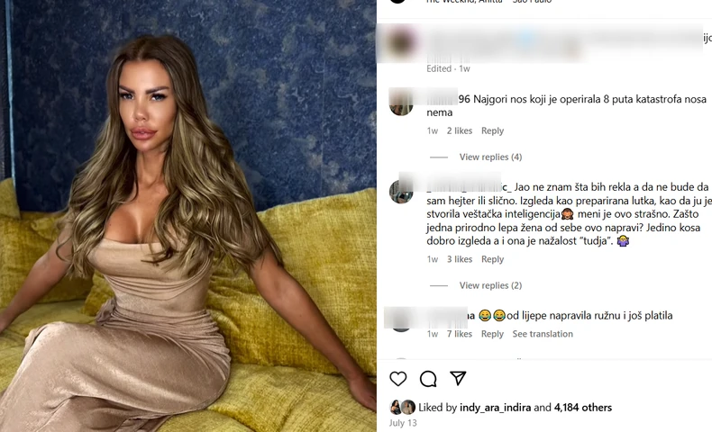 Dragana Mitar neprepoznatljiva