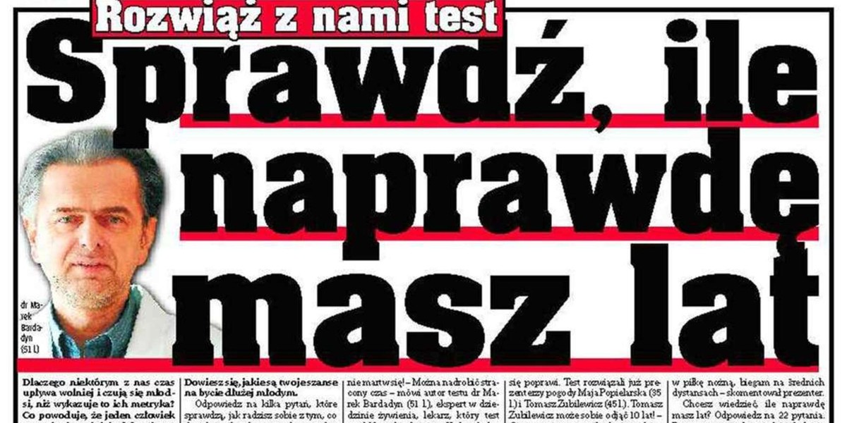 Sprawdź, ile naprawdę masz lat