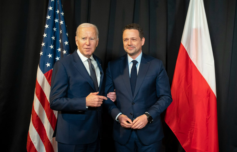 Joe Biden i Rafał Trzaskowski
