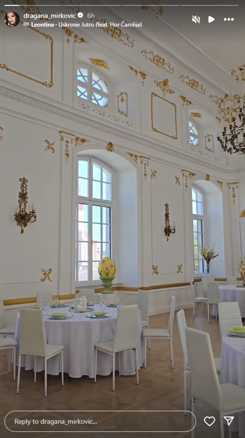 Dragana Mirković, objava na Instagramu