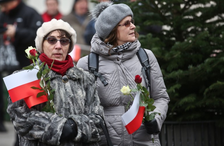 Warszawa, Marsz w obronie demokracji i wolności mediów, PAP/Rafał Guz