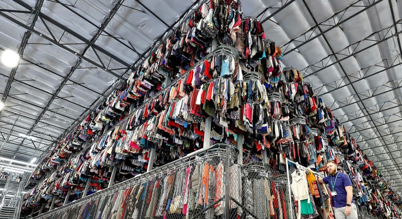 A ThredUp sorting facility in Phoenix.AP Photo/Matt York