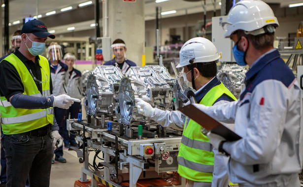 Toyota Motors Manufacturing Poland. Linia produkcyjna nowych, hybrydowych skrzyń biegów