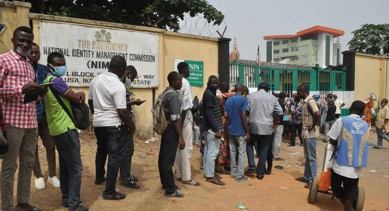 Hundreds of residents waiting to be attended to for NIN registration [The Guardian Nigeria]