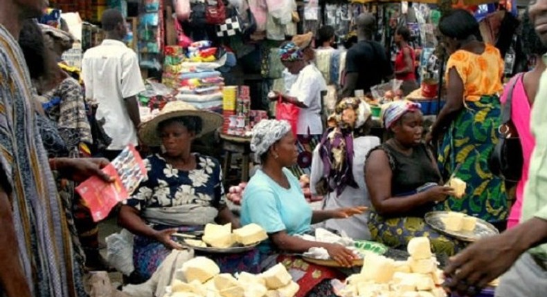 A typical Nigerian market used to illustrate the story