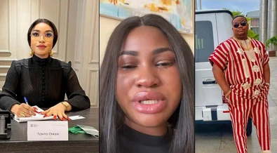 Tonto Dikeh weighs in on Cubana Chief Priest's alleged affair with Kenyan woman