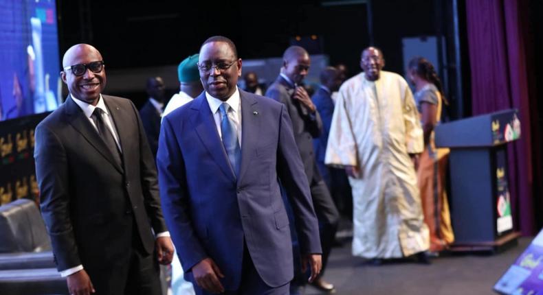 Macky Sall et Barthélémy Dias à la cérémonie de lancement de la 6e édition du forum mondial de l’économie sociale et solidaire au Grand Théâtre