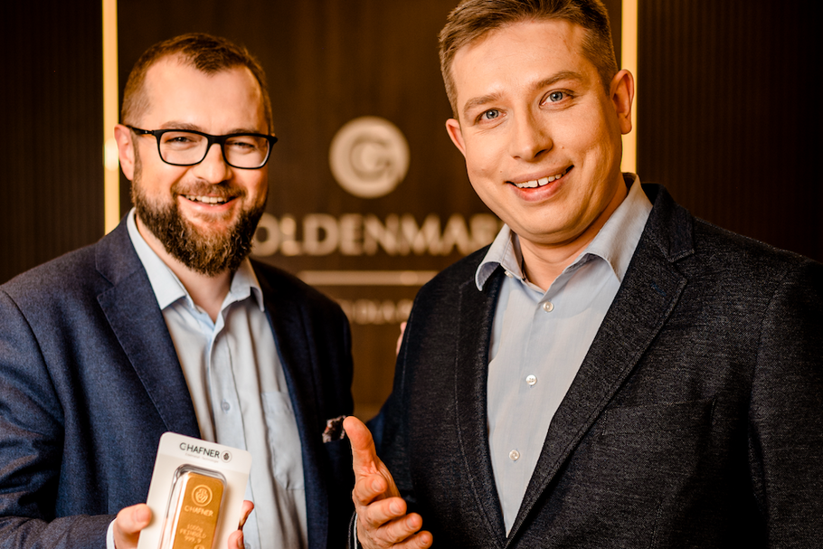 Wojciech Kaźmierczak i Michał Tekliński chcą spopularyzować oszczędzanie w fizycznym złocie i dzięki temu poszerzyć bazę klientów Goldenmark