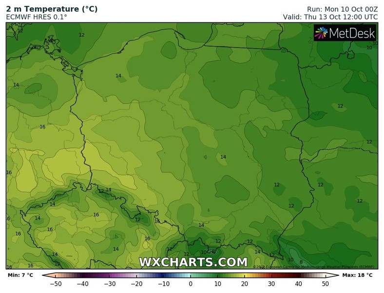 Temperatura, jak na październik, będzie umiarkowana.