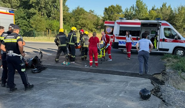 Saobraćajna nezgoda na starom putu za Kać