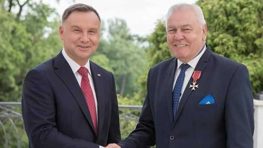 Andrzej Duda i Maciej Stefański, prezes WFOŚiGW w Opolu