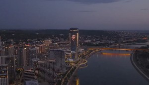 Kula Beograd obasjana u čast Đure Jakšića
