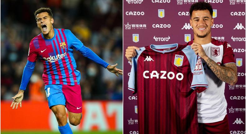 Coutinho joins Aston Villa from Barcelona