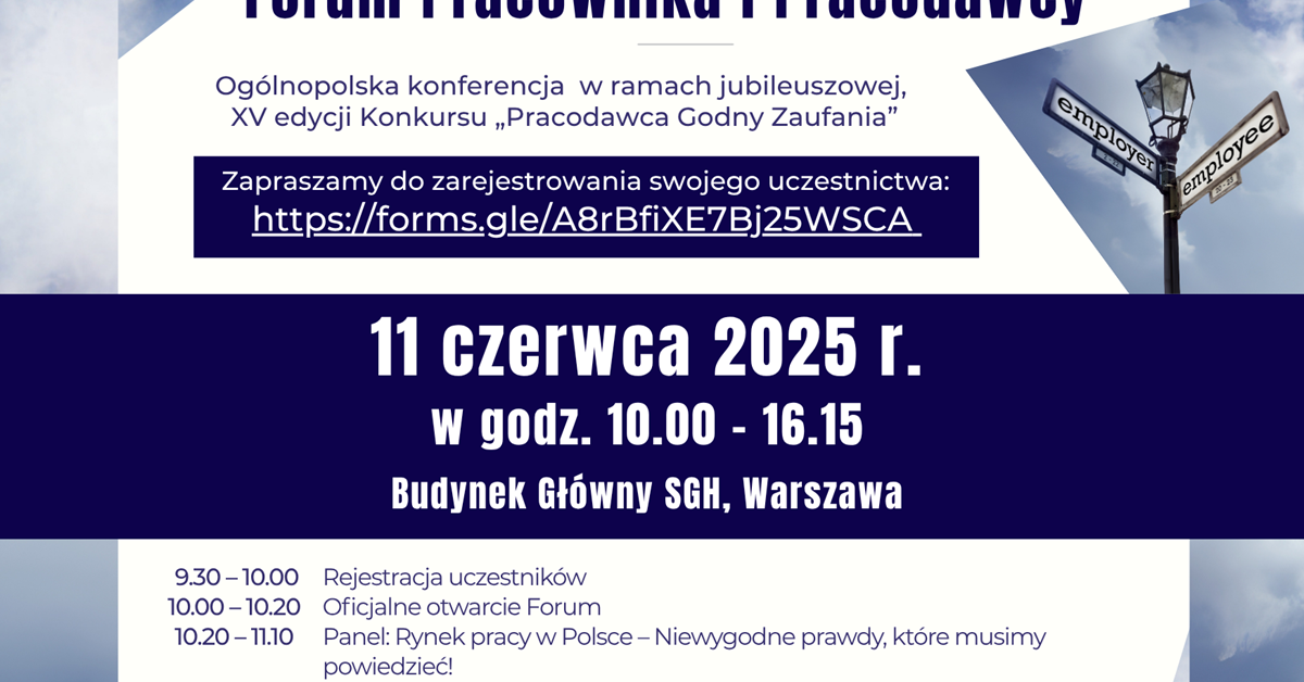 Ogólnopolska konferencja „Forum Pracownika i Pracodawcy”: praca przyszłości i dialog pokoleń
