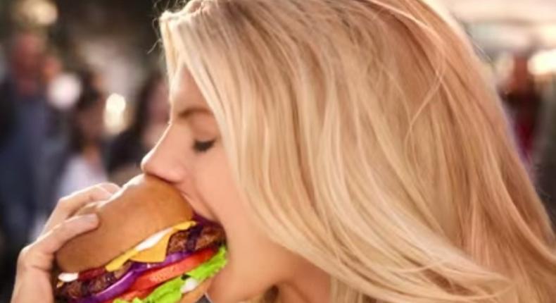 A Carl's Jr. commercial starring Charlotte McKinney.