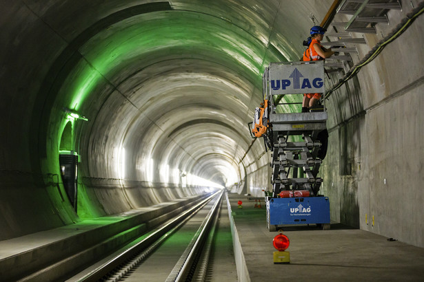 Nowy tunel Świętego Gotarda w trakcie budowy (15.07.2014, Bodio, Szwajcaria)