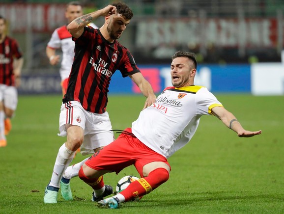 Detalj sa meča između Milana i Beneventa