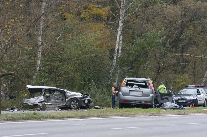 Warszawa, wypadek, ul Czecha, karambol, śmierć