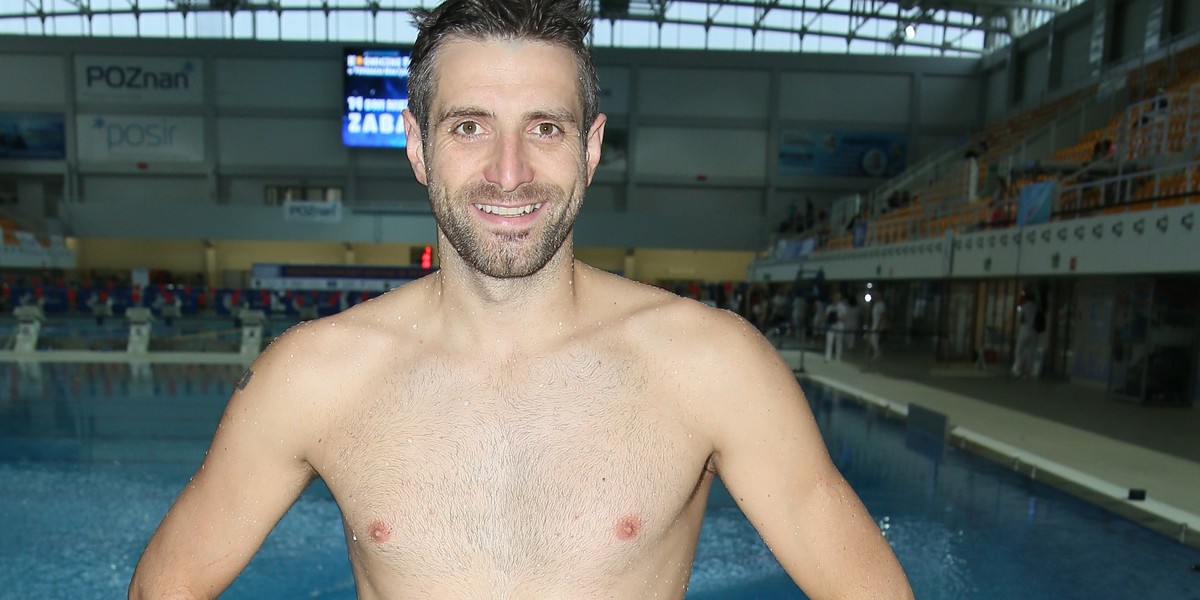 Maciej Dowbor w Celebrity Splash