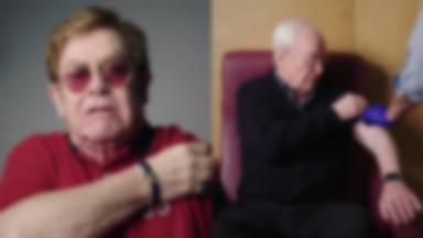 Elton John i Michael Caine w reklamie szczepionki przeciwko koronawirusowi