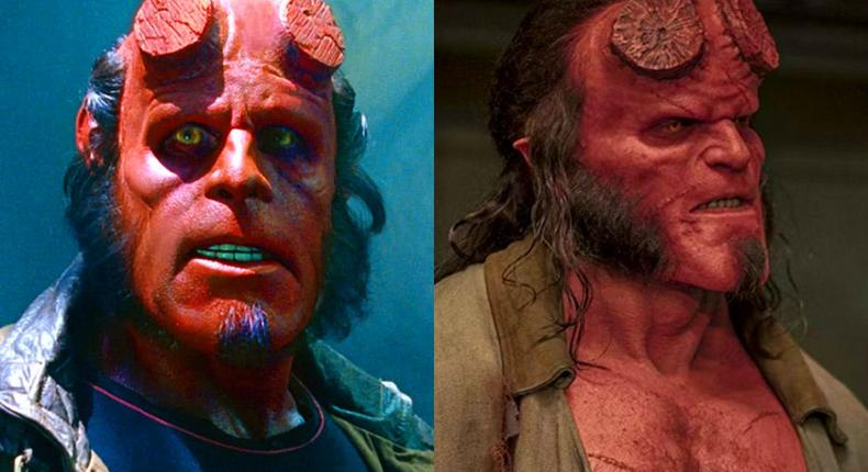 Ron Perlman and David Harbour as Hellboy.Lionsgate