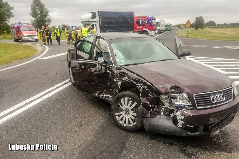 Wypadek spowodowała kierująca audi