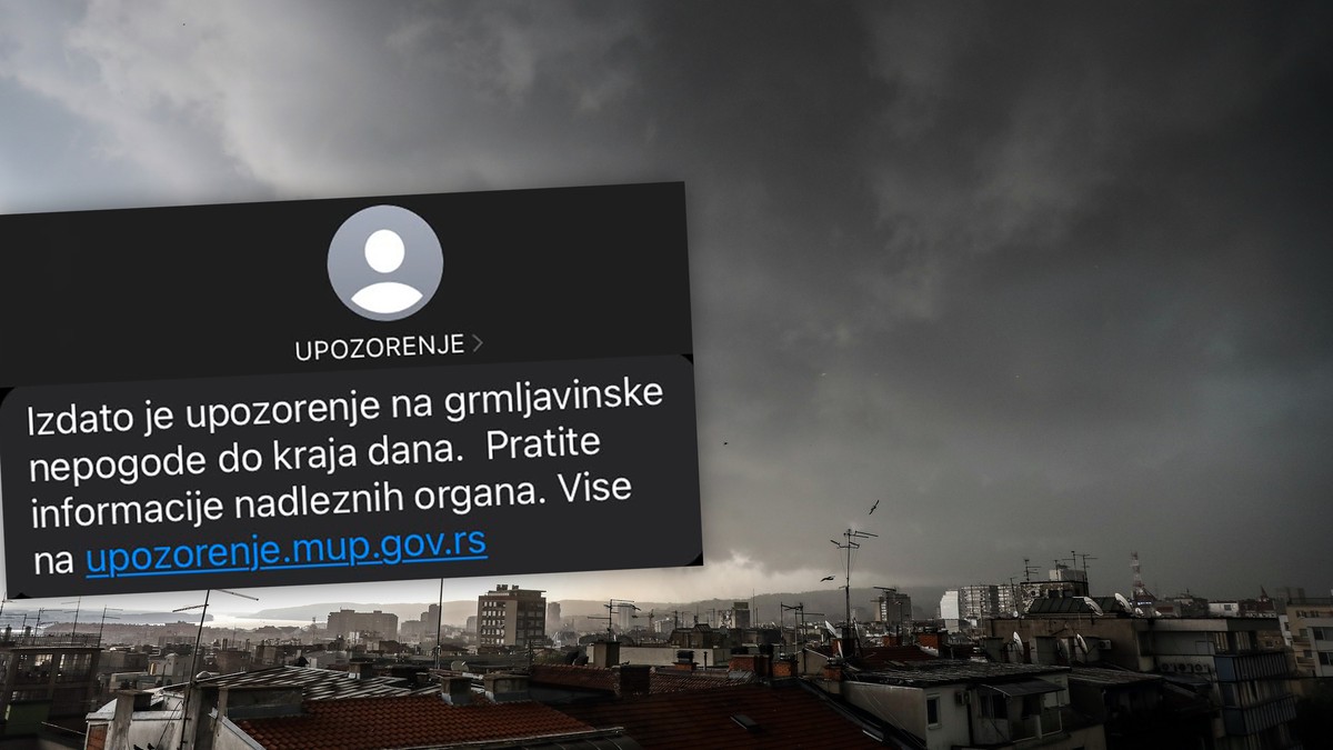 nevreme i SMS upozorenje