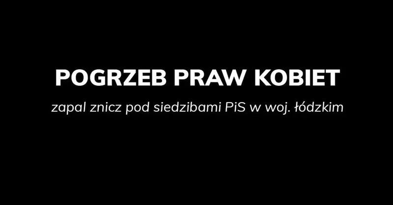 Protest w Łodzi