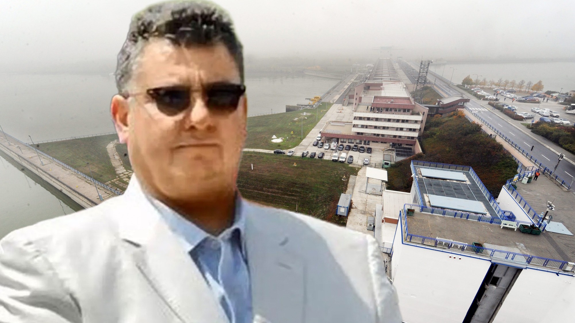 Radomír Bžán, elektráreň Gabčíkovo (koláž)