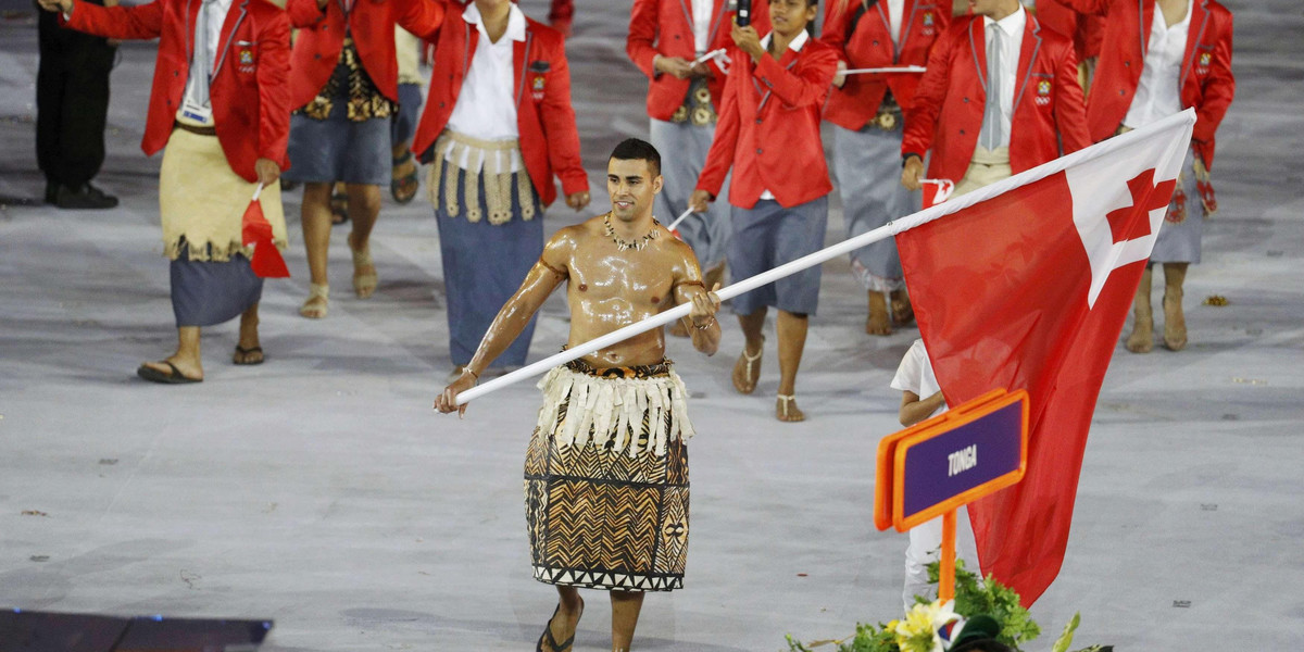 Rio 2016: Pita Taufatofua, chorąży z Tonga, dostaje propozycje matrymonialne