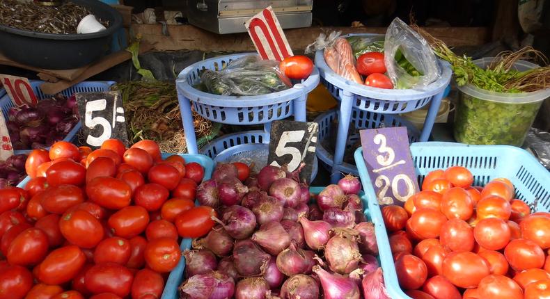 Basic commodities such as Tomatoes and onions 