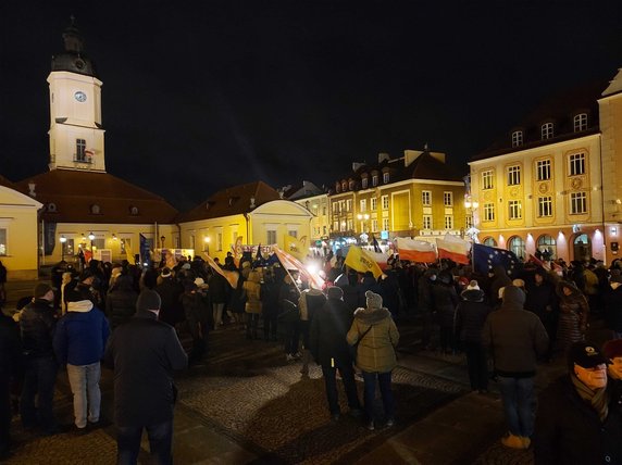 Protest w Białymstoku