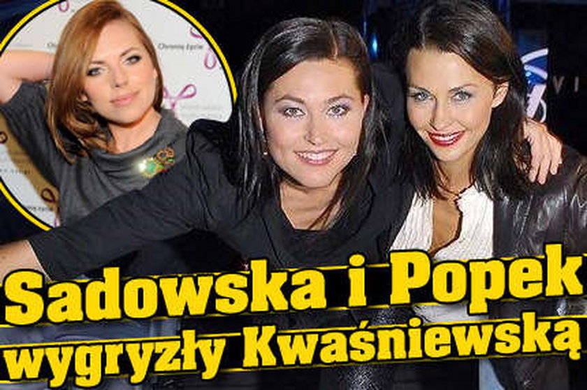 Sadowska i Popek wygryzły Kwaśniewską