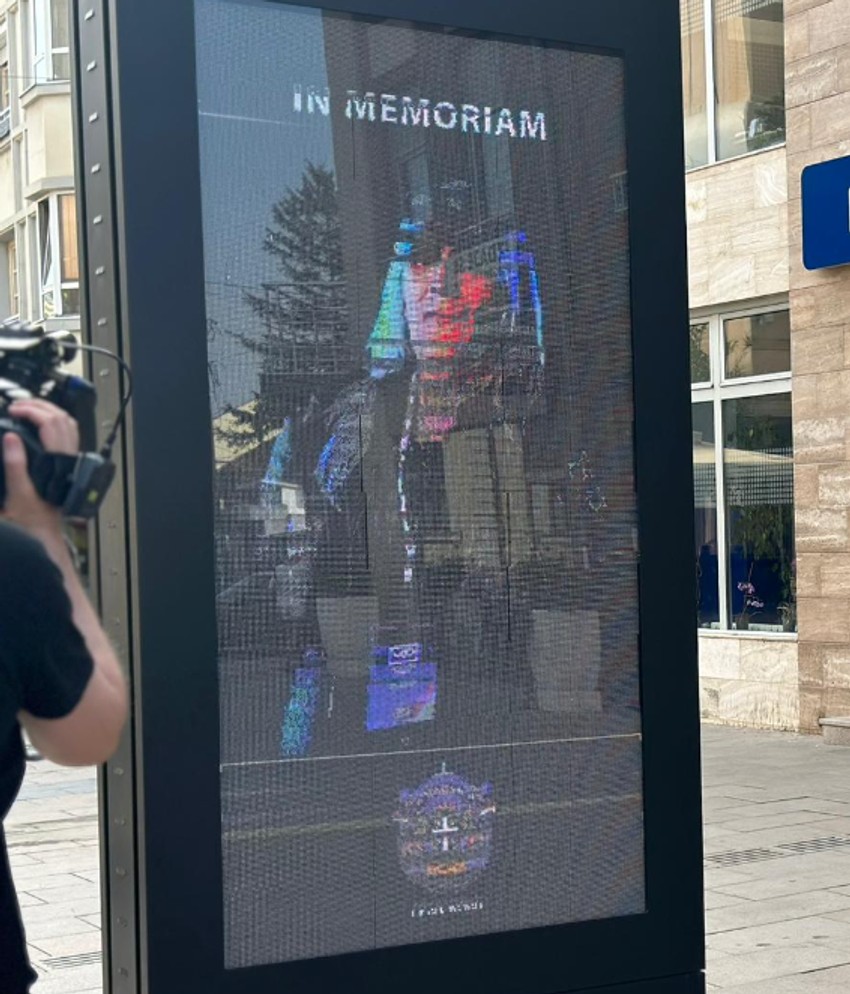 Bilbordi sa slikama Bore Čorbe u Čačku