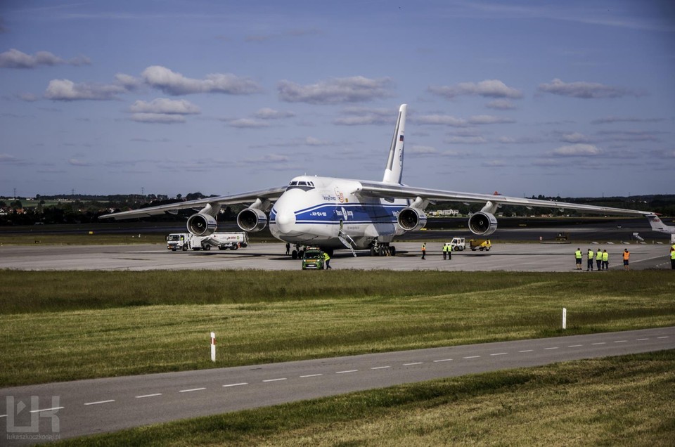 AN-124 Rusłan zawitał dzisiaj do Gdańska