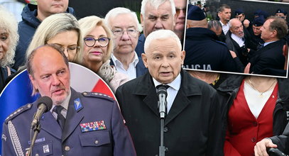 Kaczyński uderzył w policję. Doczekał się mocnej odpowiedzi