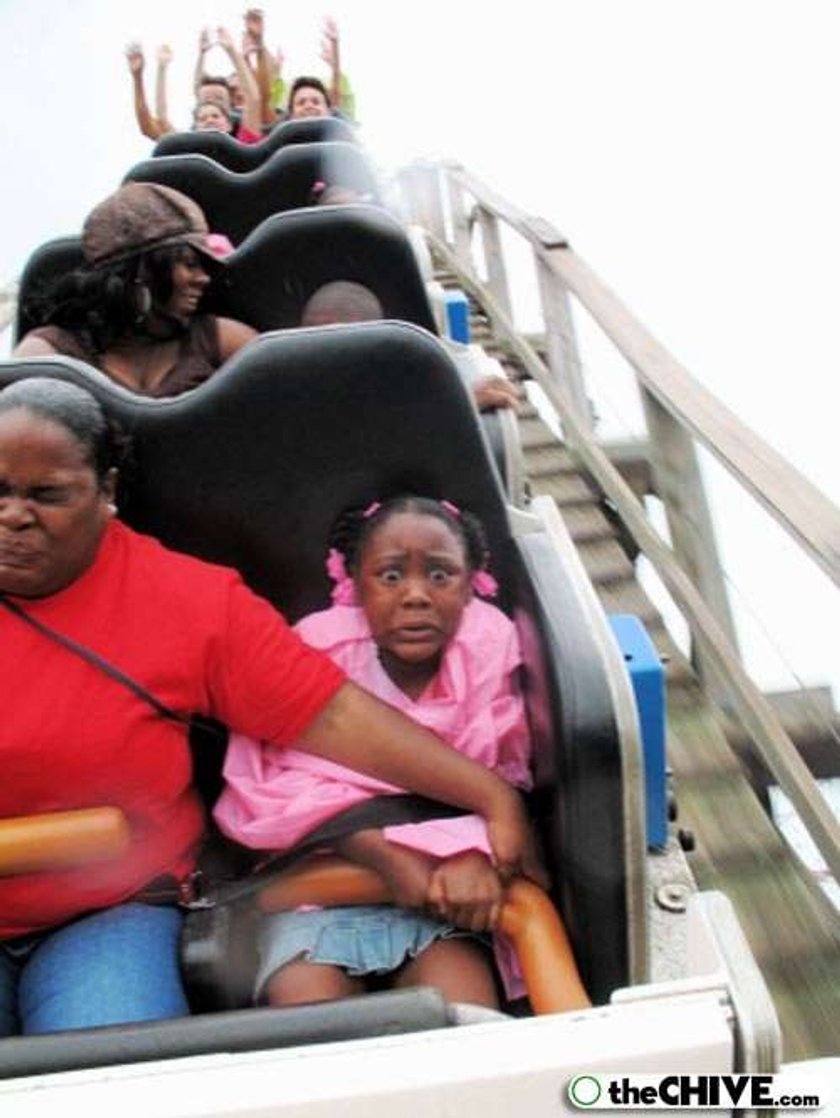 Śmieszne zdjęcia z rollercoastera