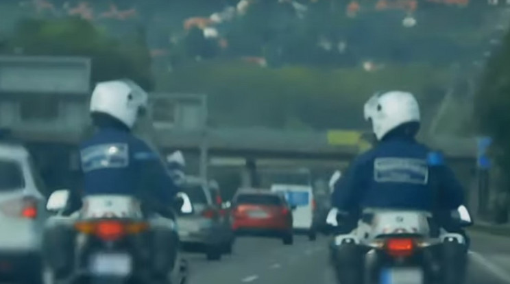 Két magyar rendőr játszott az M7-esen