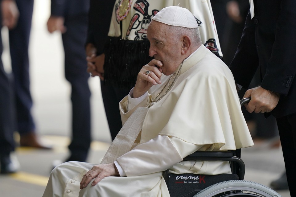 Ceremonia powitania papieża Franciszka w Kanadzie 