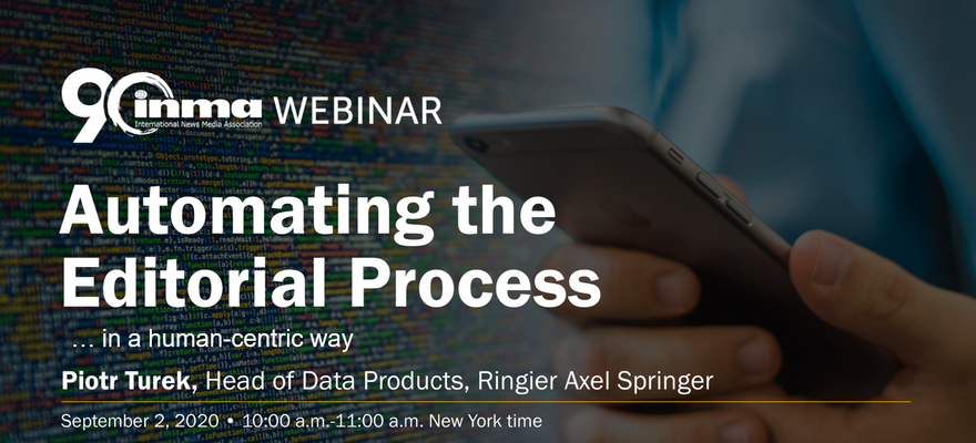 INMA Webinar: Automating the Editorial process in a human-centric way