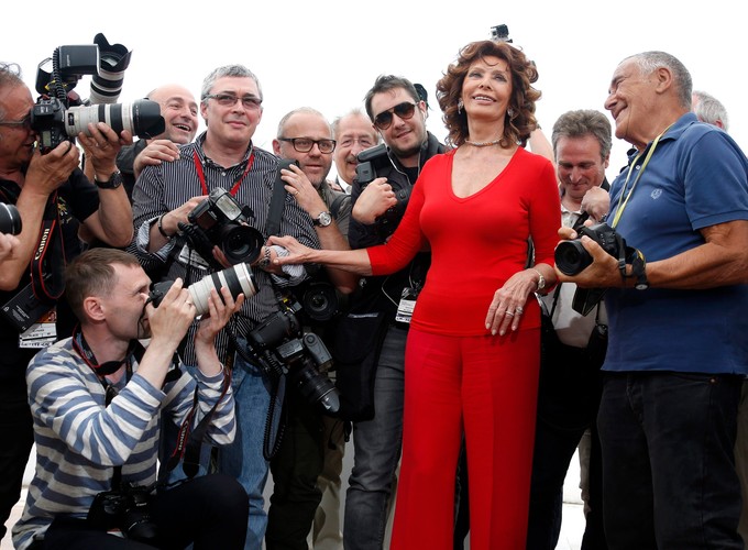 Sophia Loren honorowym gościem Cannes Film Festival (21 maja 2014)
