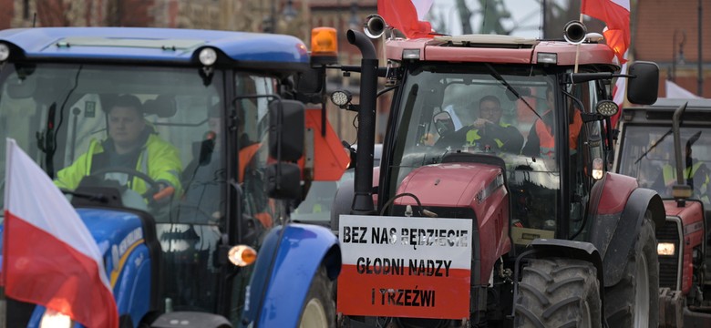 Protest rolników na Pomorzu. Zablokowali drogę