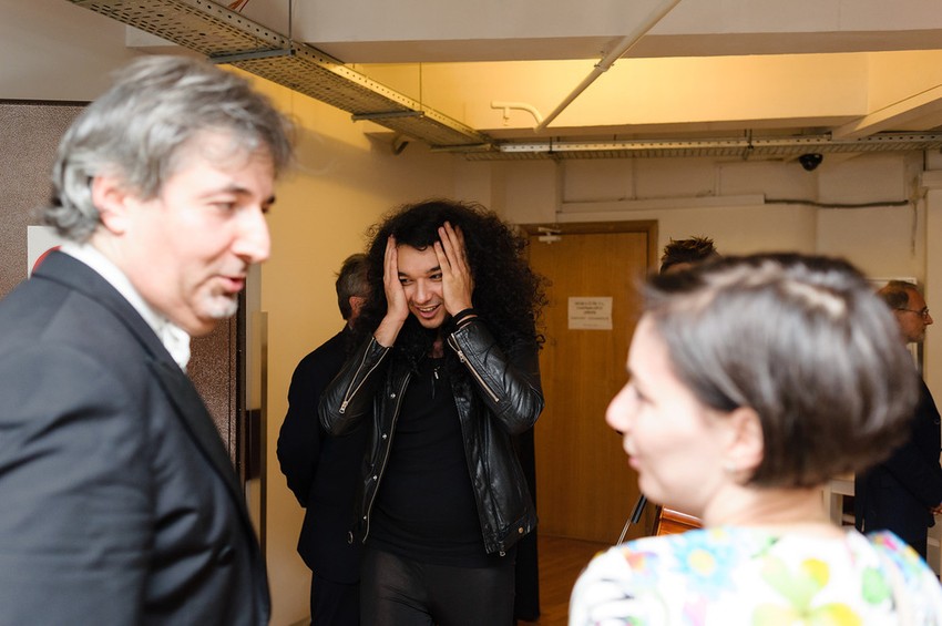 Rajskin i Nemanja posle koncerta