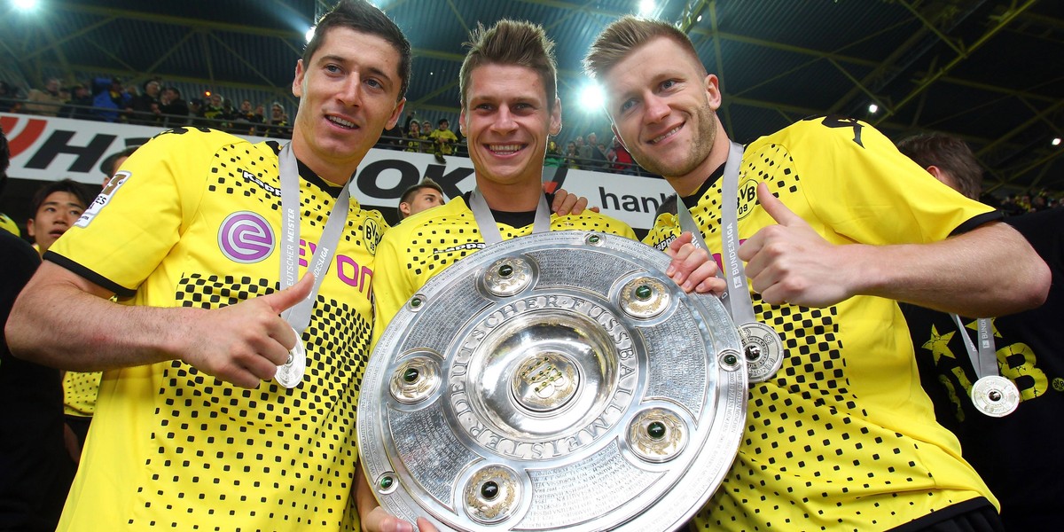 Robert Lewandowski, Łukasz Piszczek i Jakub Błaszczykowski.