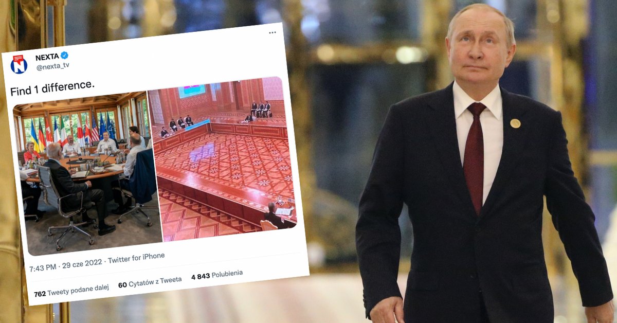 S-au uitat la locul unde Putin plantase temple.  „găsește diferența”