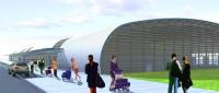Lotnisko w Modlinie - wizualizacja. Fot. materiały inwestora