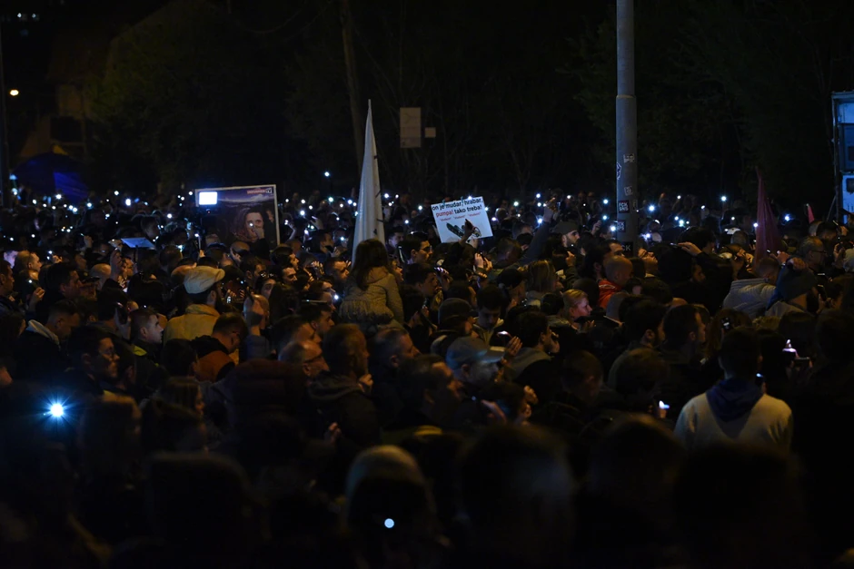 Protest ispred Informera