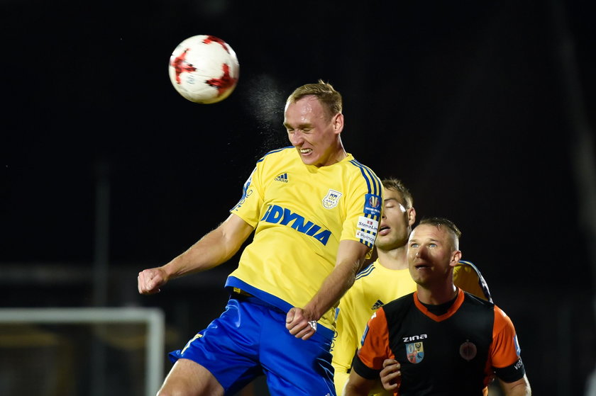 Pilka nozna. Ekstraklasa. Arka Gdynia - Cracovia. 29.09.2017